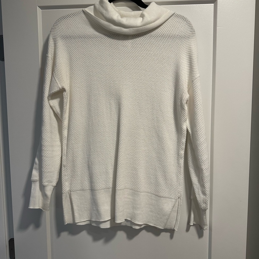 Tribal Cream Cowl Neck Sweater